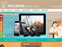 Tablet Screenshot of melroseanimalclinic.com